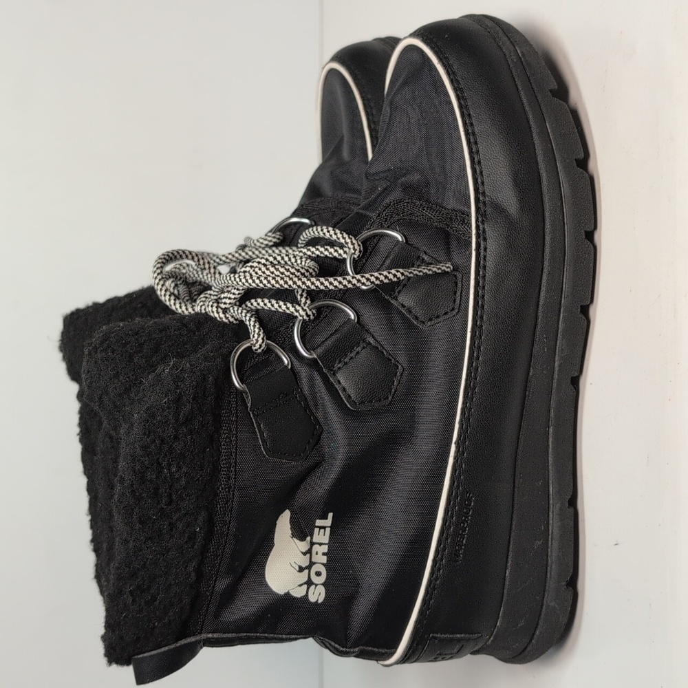 Sorel explorer carnival 100g black boots womans size 6 EU 37